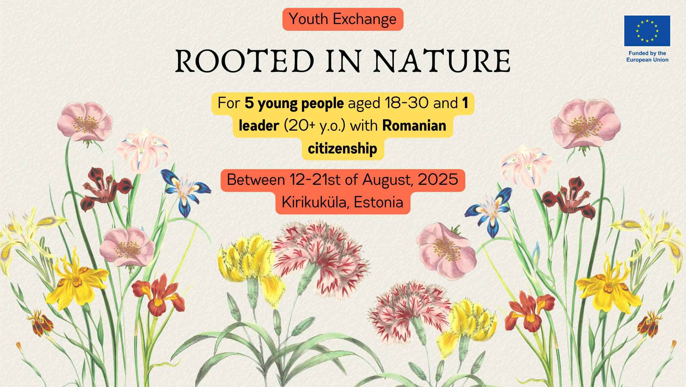 Open Call: Rooted in Nature – Youth Exchange in Estonia!